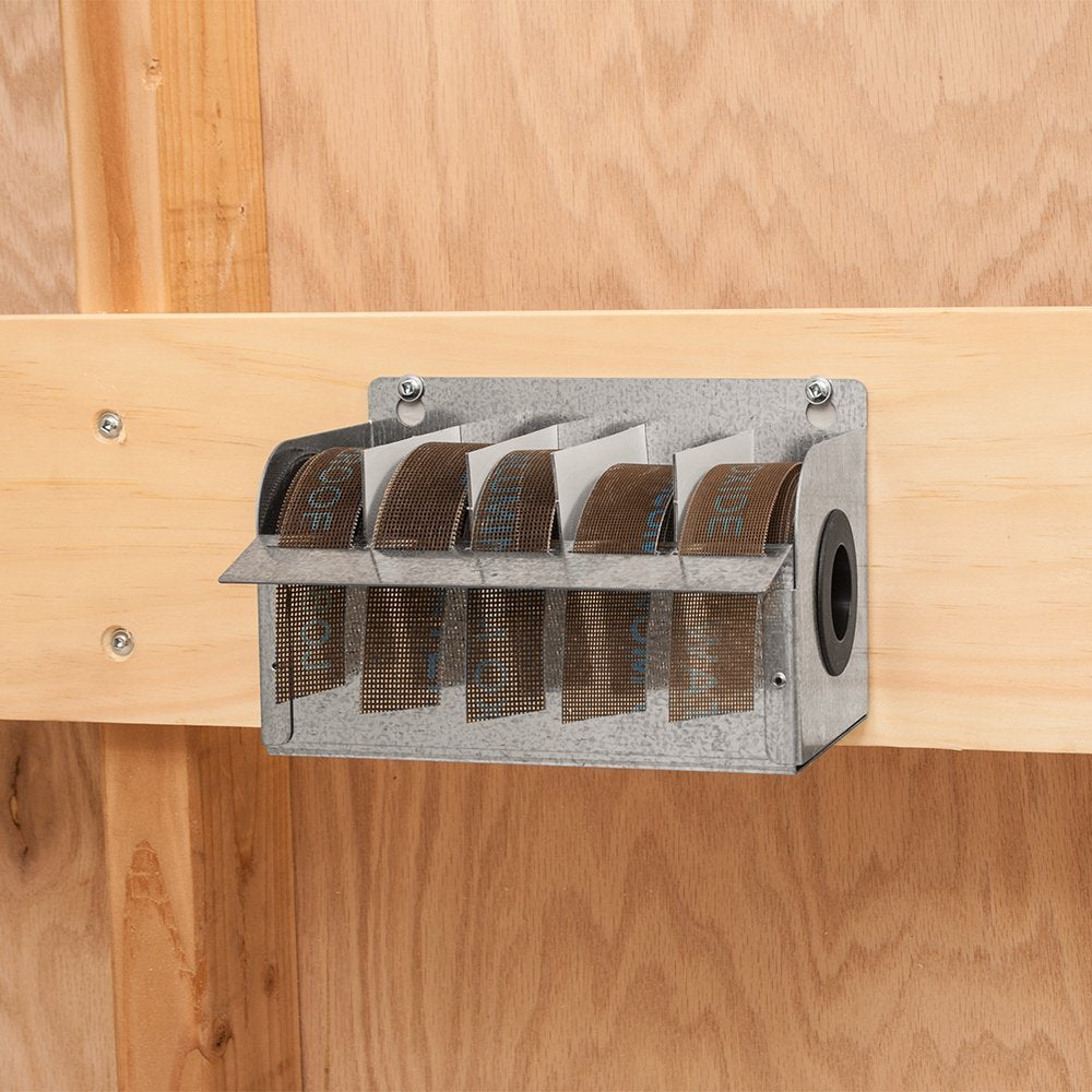 Steel Sandpaper Dispenser with 5 Turners Mesh Abrasive 1" X 20' Rolls