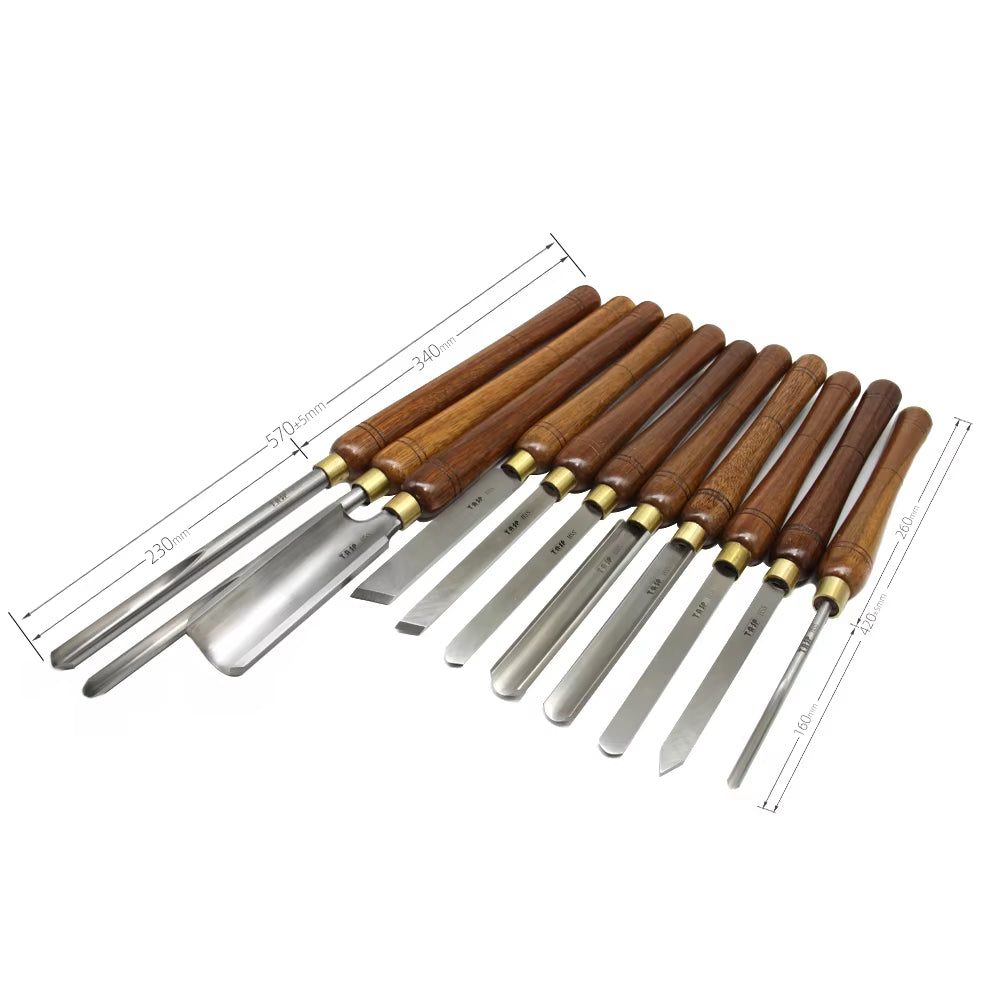HSS Woodturning Gouge Wood Lathe Turning Tools Spindle Bowl Carpentry Chisel with Walnut Handle for Woodworking