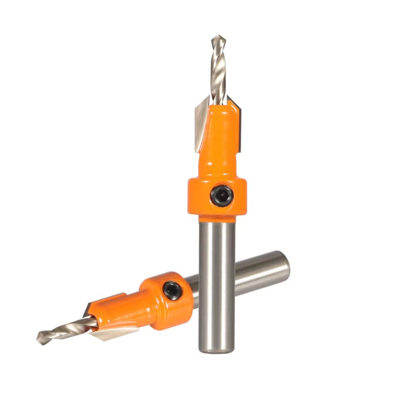 8MM Shank Hss Countersink Router Bit Screw Extractor Woodworking Milling Cutter for Wood