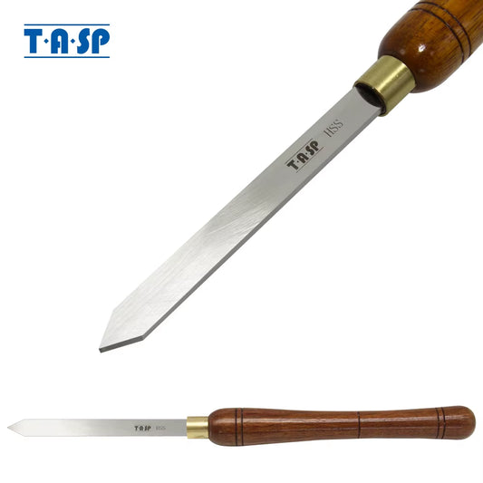 Diamond Parting Tool 15Mm Woodturning Tools Wood Lathe Cut-Off Turning Tipped Chisels HSS Blade with Walnut Handle