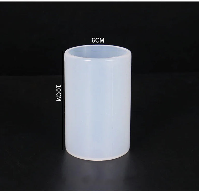 Cylinder Silicone Mold DIY Epoxy Resin Candle Mould Aromatherapy Candle Wax Molds Clay Plaster Craft Casting Mould Home Decor