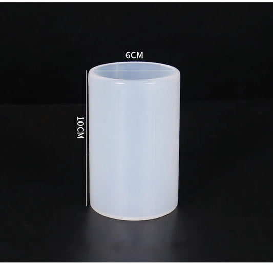 Cylinder Silicone Mold DIY Epoxy Resin Candle Mould Aromatherapy Candle Wax Molds Clay Plaster Craft Casting Mould Home Decor