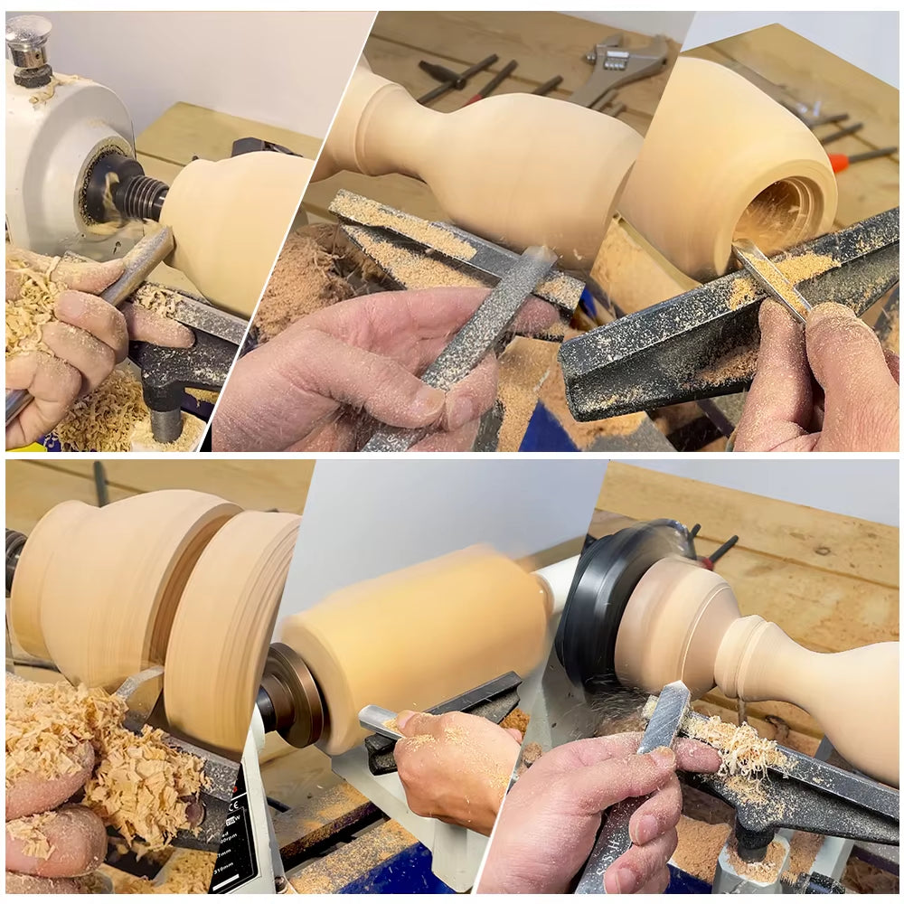 HSS Woodturning Gouge Wood Lathe Turning Tools Spindle Bowl Carpentry Chisel with Walnut Handle for Woodworking