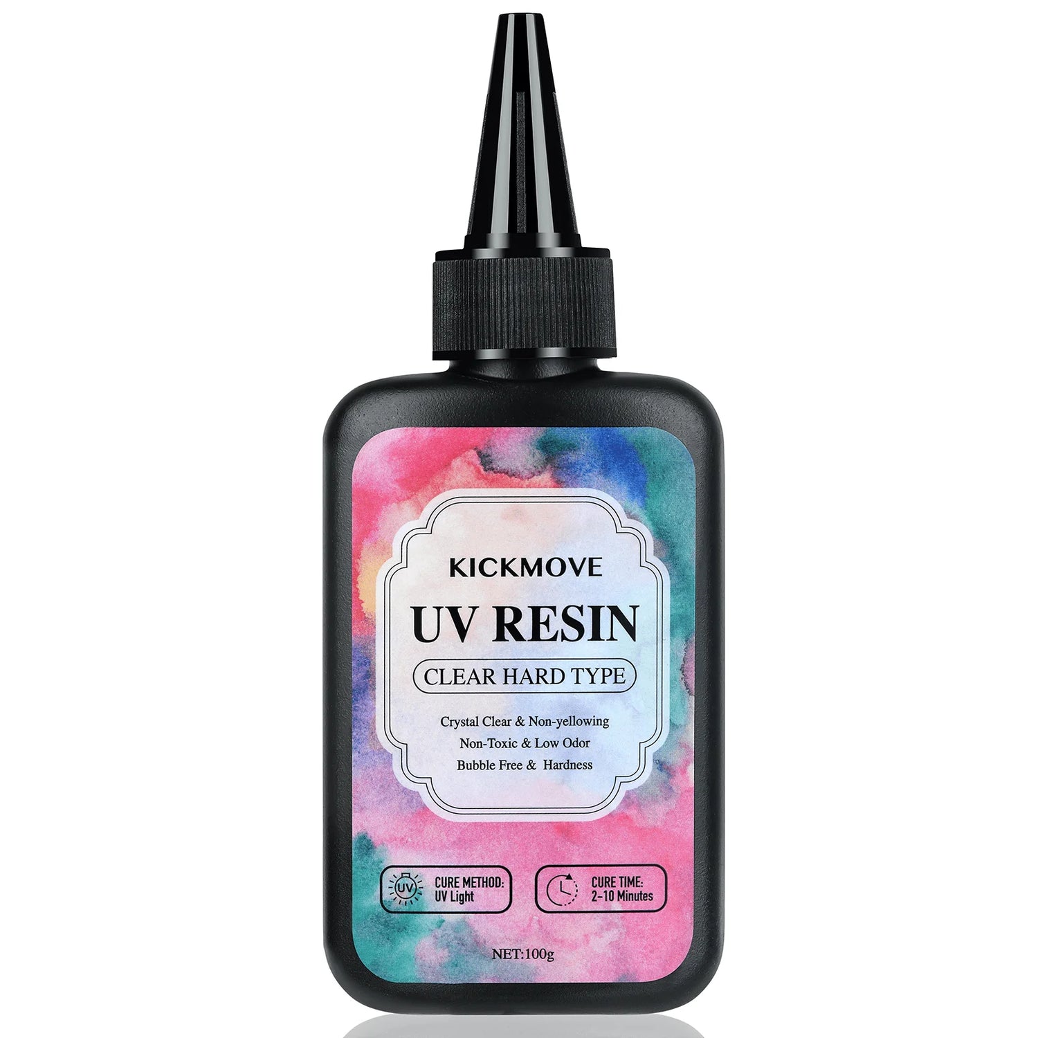 300G UV Resin Crystal Clear Hard UV Cure Epoxy Resin, Upgraded Formula UV Resin, Solar Activated Glue Kit Transparent Resin,