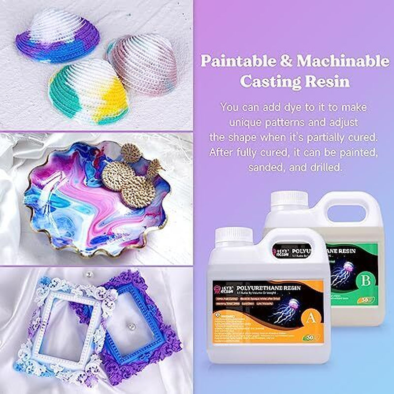 T'S RESIN Polyureth Resin, 60Oz 2 Part Casting Resin, Fast Cured Resin Within