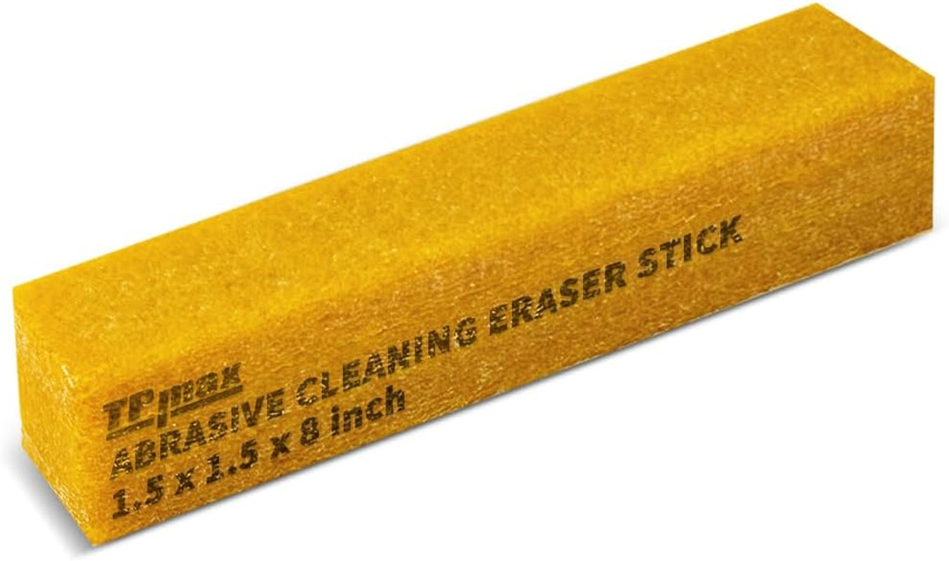 1-1/2 X 1-1/2 X 8" Inch Abrasive Cleaning Eraser Stick - Ideal for Revitalizing Abrasive Sanding Belts, Sanding Discs, Rough Tape and Shoe - Crafted from Natural Rubber for Effective Cleaning