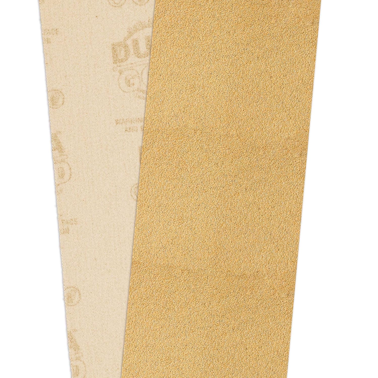 Premium - 60 Grit Gold - Hook & Loop Backing Longboard Continuous Sandpaper Roll, 2-3/4" Wide, 12 Yards Long - for Automotive & Woodworking Air File Long Board Sanders, Hand Sanding Blocks