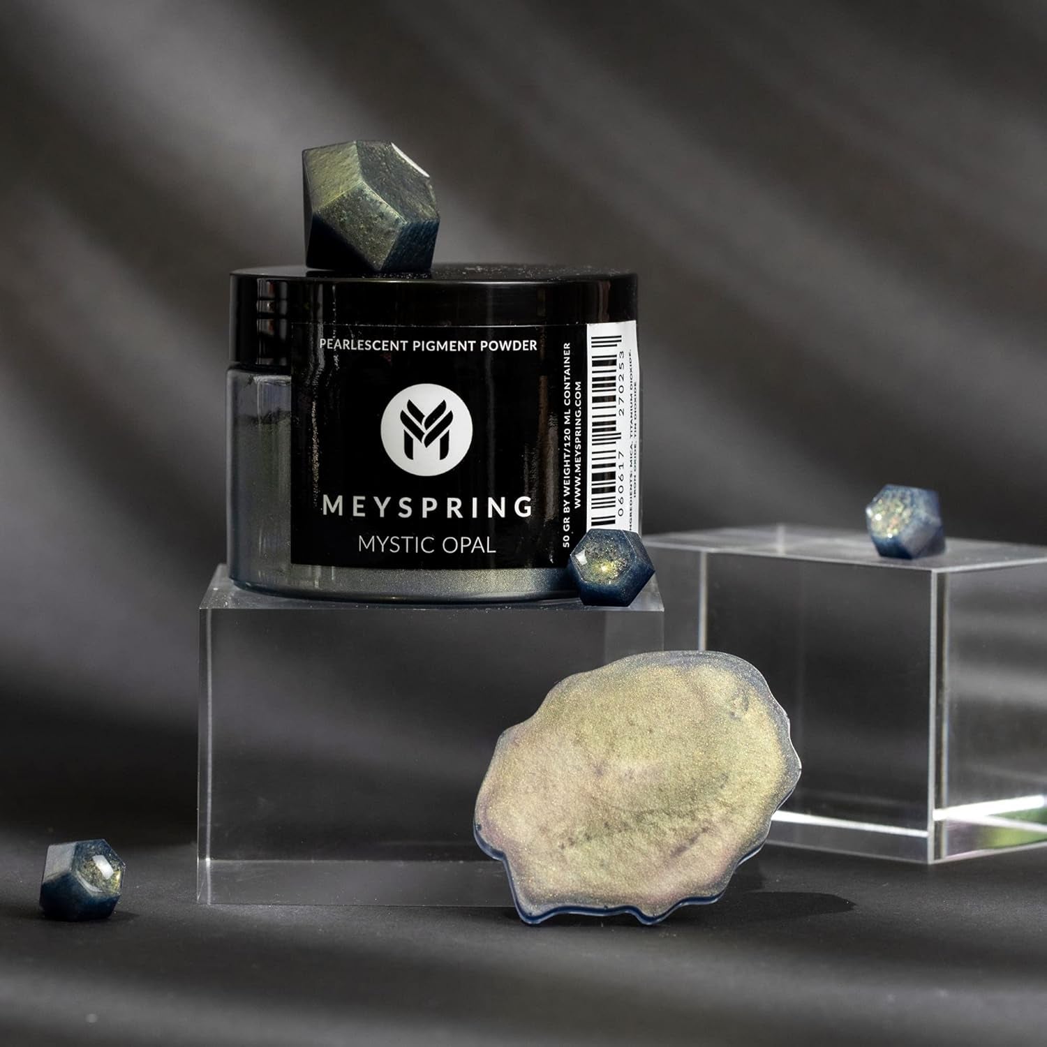 Mystic Opal - Two Tone Green Mica Powder for Resin Art - Pigment Powder for Dyes - Color Shifting Dye - Resin Art Pigment Set - 50G