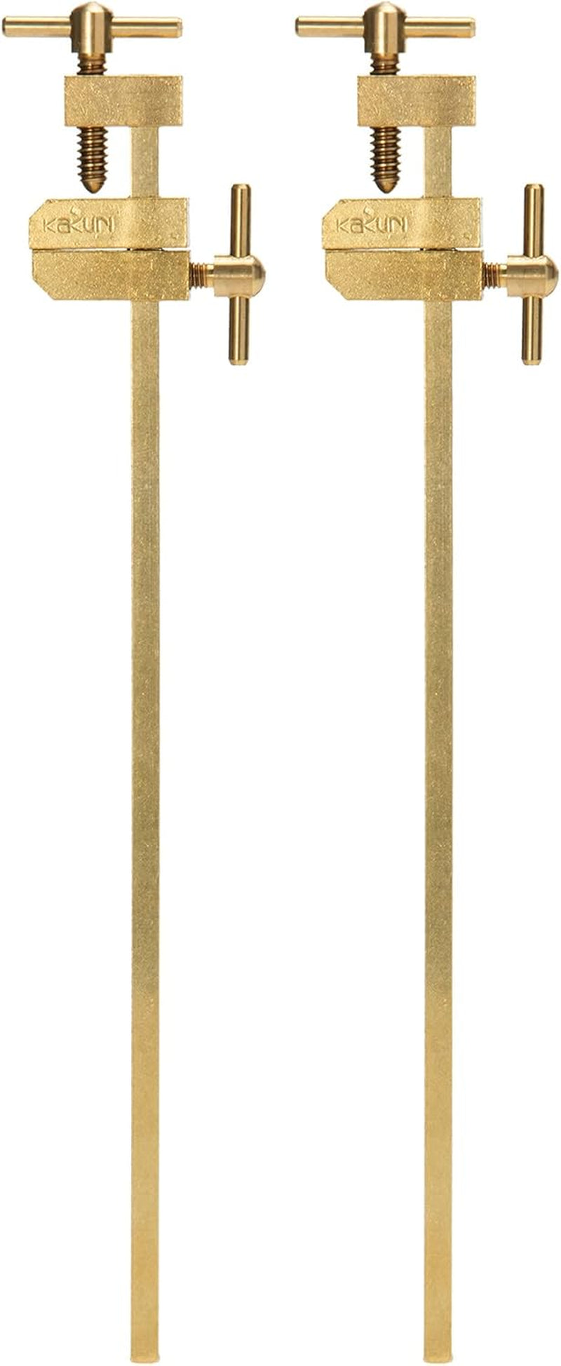 Bar Clamps for Woodworking 6" HATAGANE Japanese Wood Clamps, Metal Parallel Clamps Tool Set 2 Pcs, Brass Gold, Made in JAPAN
