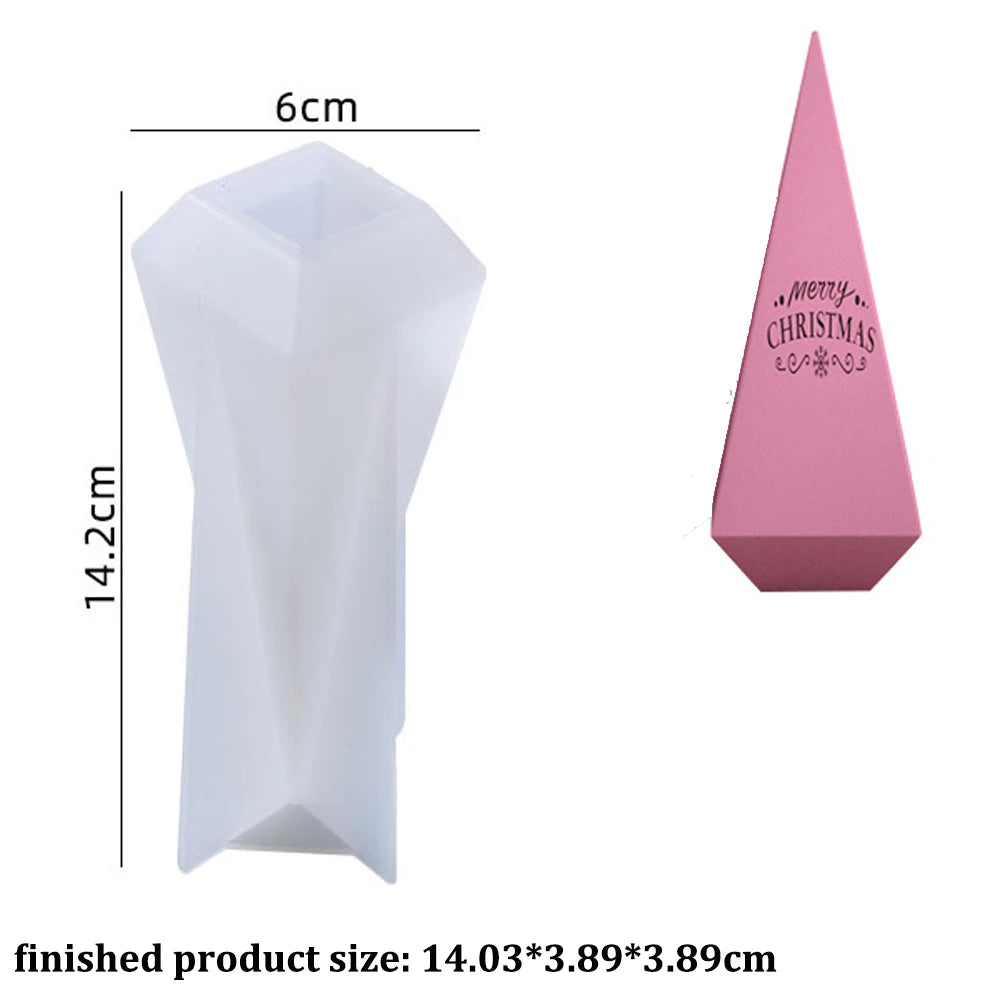 Cylinder Silicone Mold DIY Epoxy Resin Candle Mould Aromatherapy Candle Wax Molds Clay Plaster Craft Casting Mould Home Decor