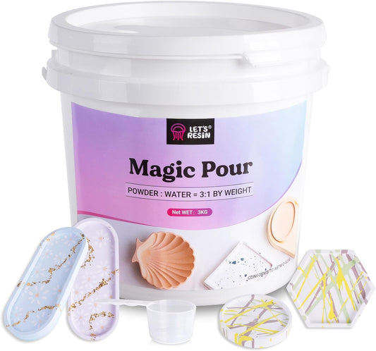 Resin Casting Powders 3000G, Fast Cured Casting Resin Kit for Beginners,20~3